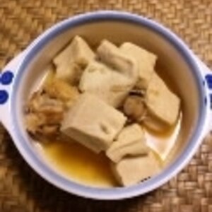 高野豆腐と鶏肉の煮物